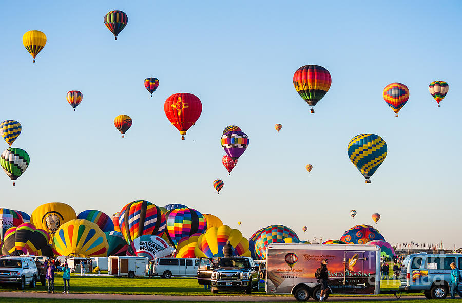  Multiple Hot air Balloons  Photograph by Charles McCleanon