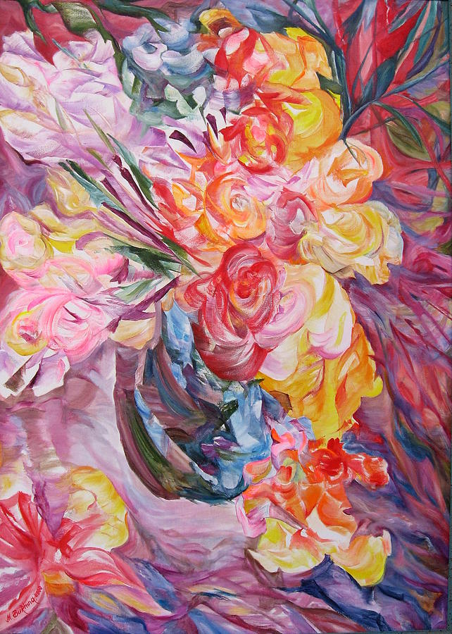 My bouquet Painting by Maya Bukhina - Fine Art America