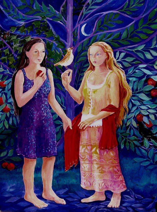  Nature Whispers her Wisdom  -Annunciation  Painting by Trudi Doyle