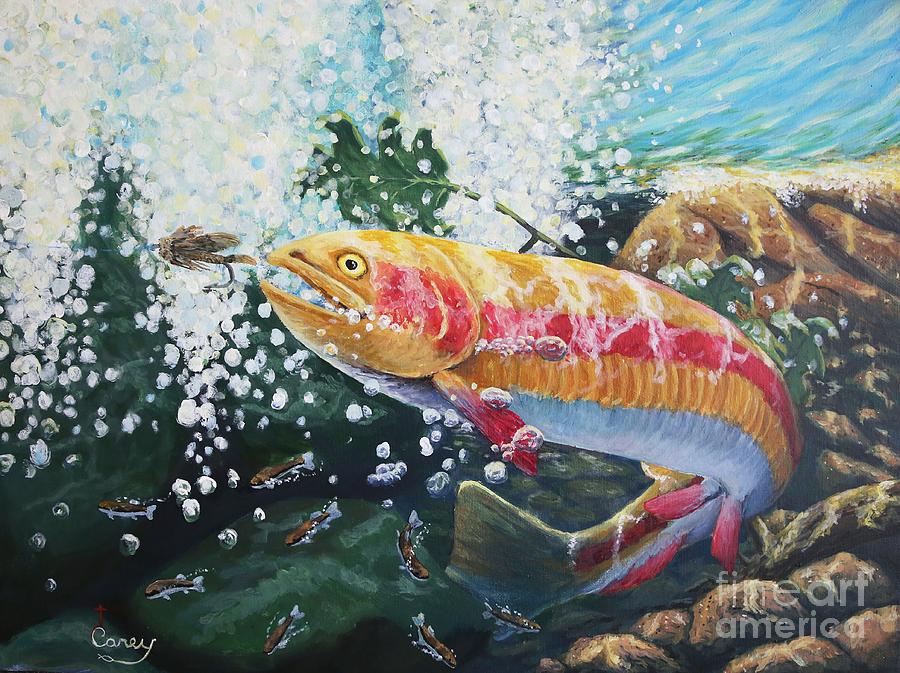   Not Your Average Goldfish Painting by Carey MacDonald