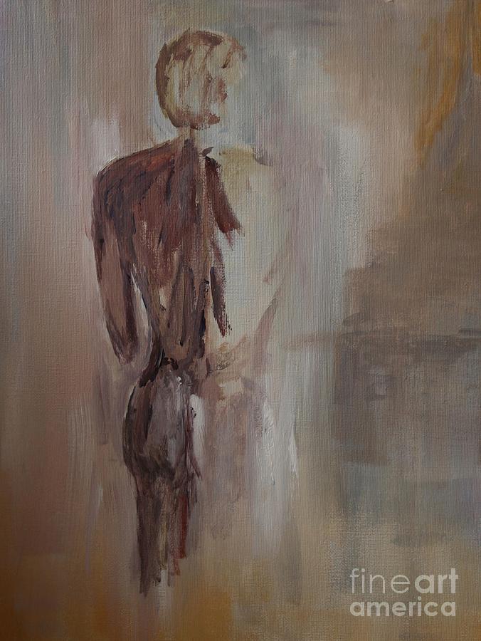  Nude Male Series One Painting by Julie Lueders 