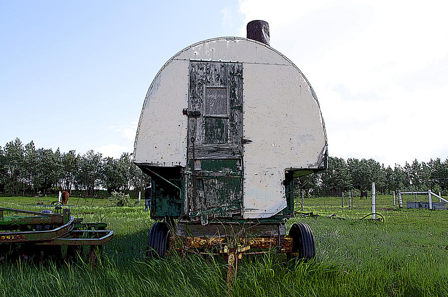  Old sheepherders wagon Photograph by Debra Baldwin