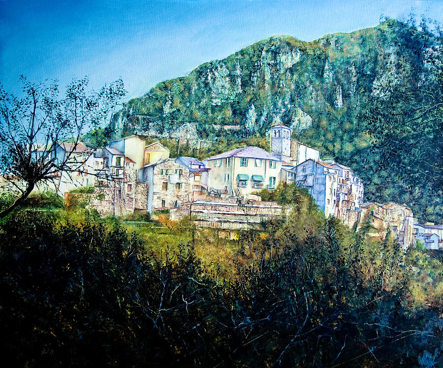  Papigno Village Painting by Michelangelo Rossi