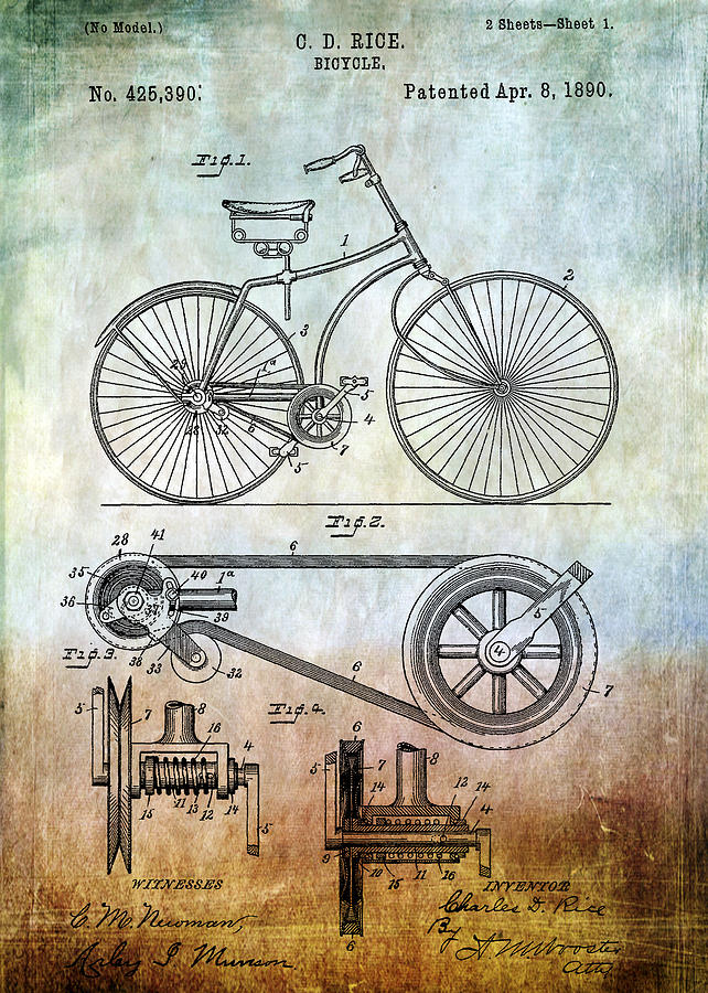 Patent From 1890 Photograph by Chris Smith - Fine Art America