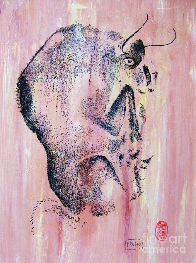  Prehistoric cave painting 2 Painting by Thea Recuerdo
