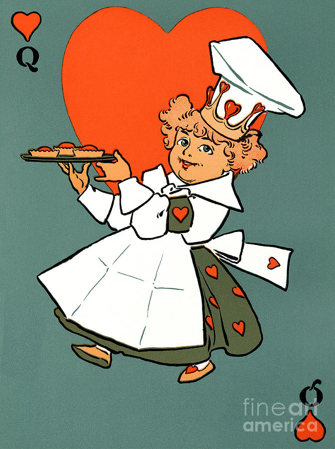  Queen of Hearts illustration 1901 Digital Art by Heidi De Leeuw