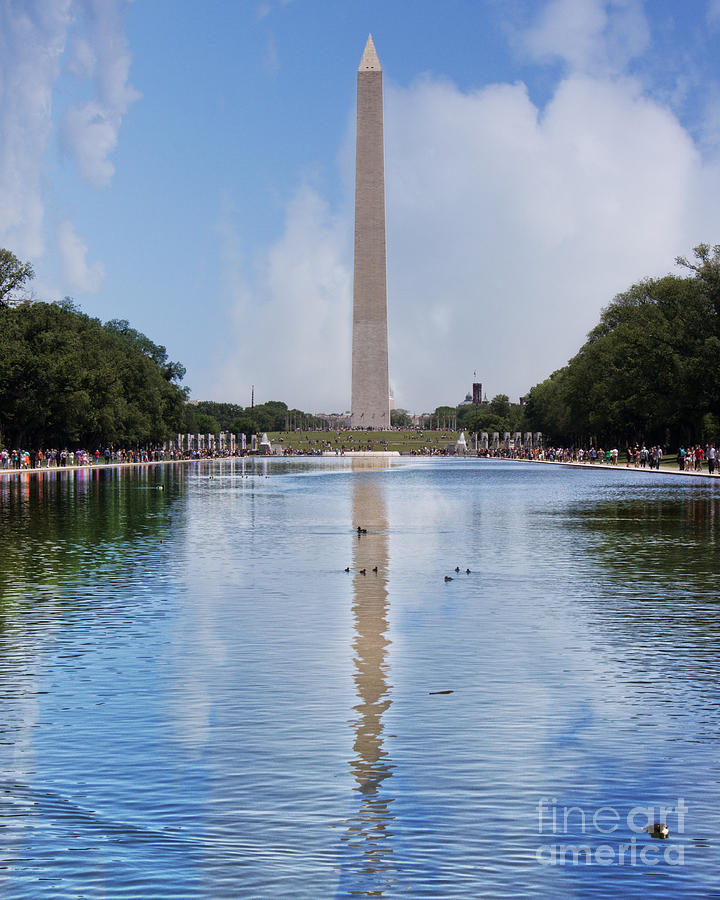 Washington Monument Photograph -  Reflections of Freedom by Tom Gari Gallery-Three-Photography