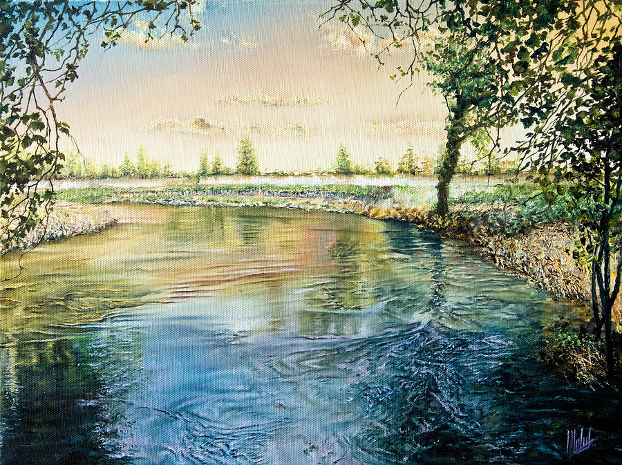  River Bend Painting by Michelangelo Rossi