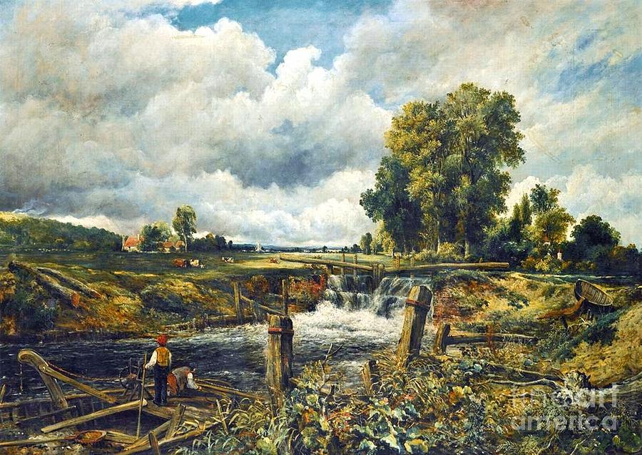  River Landscape Painting by MotionAge Designs