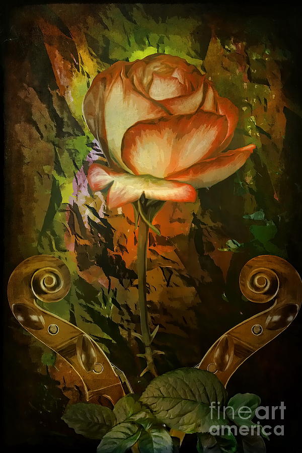 Flower Painting -  Rose An Inspiration by Andrzej Szczerski