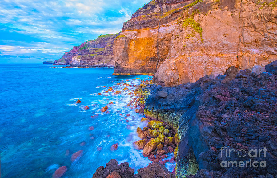 Azores Photograph -  Sao Miguel Ferraria Coast by Jean-luc Bohin