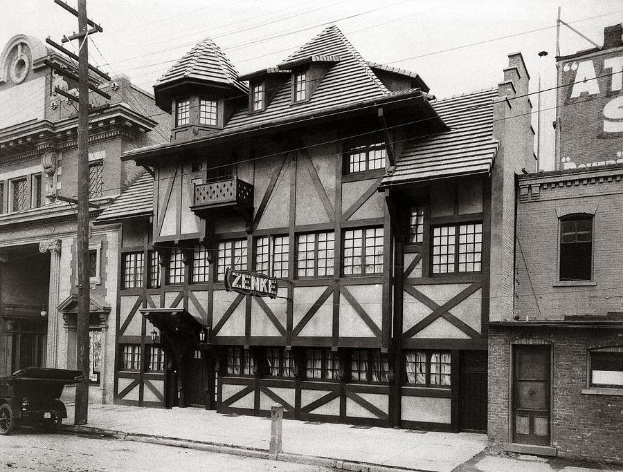Scranton Photograph -  Scranton PA Zenkes Alt Heidelberg Restaurant early 1900s by Arthur Miller