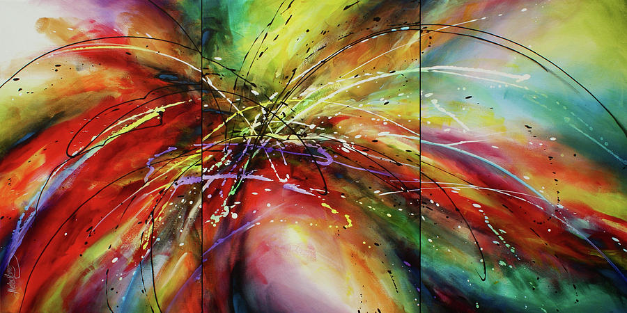   Shattered Forms  Painting by Michael Lang