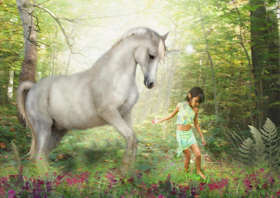  Stella and the Unicorn Digital Art by Trudi Simmonds