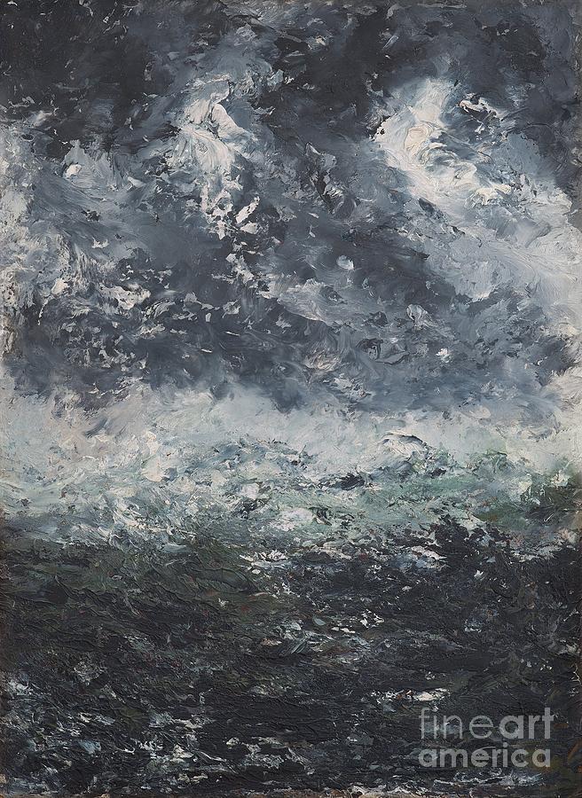  Storm Landscape. Painting by Celestial Images