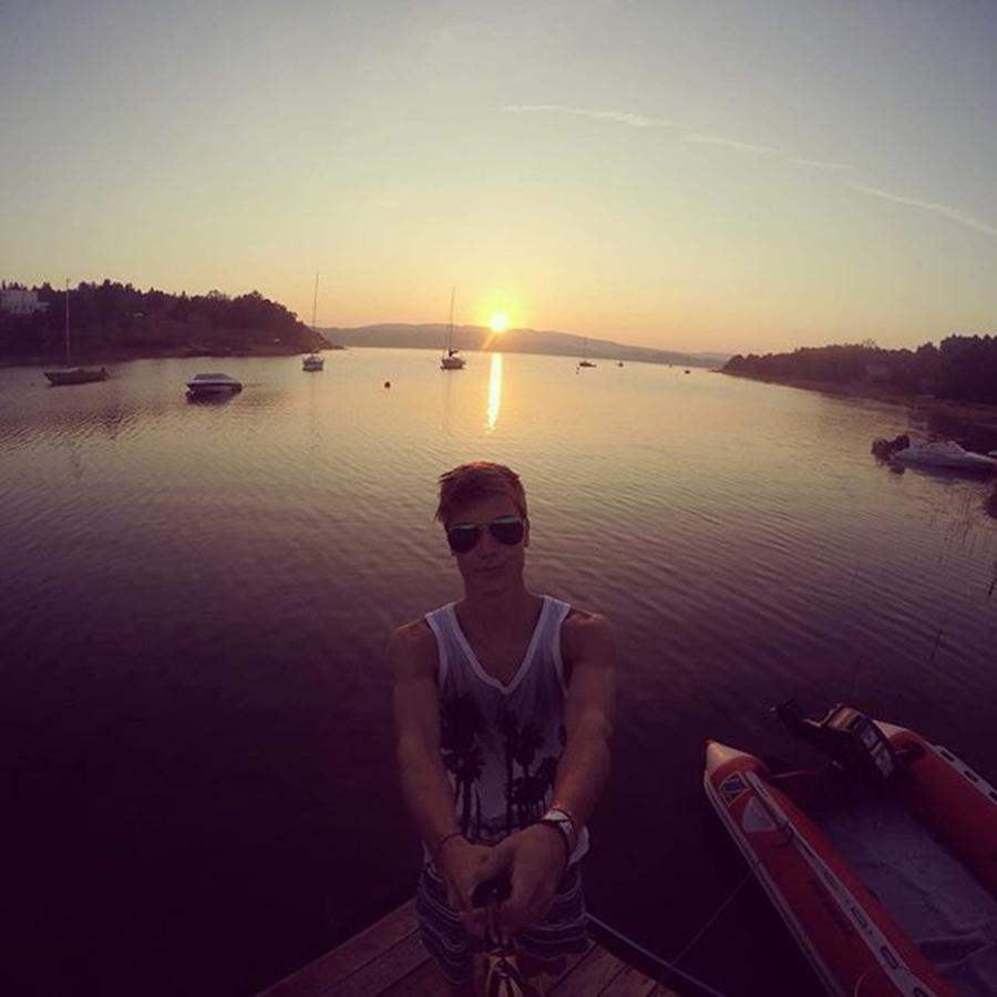 Summer Photograph - 🔝☀️ #summer #sunrise #water #me by Kristian Piovarci