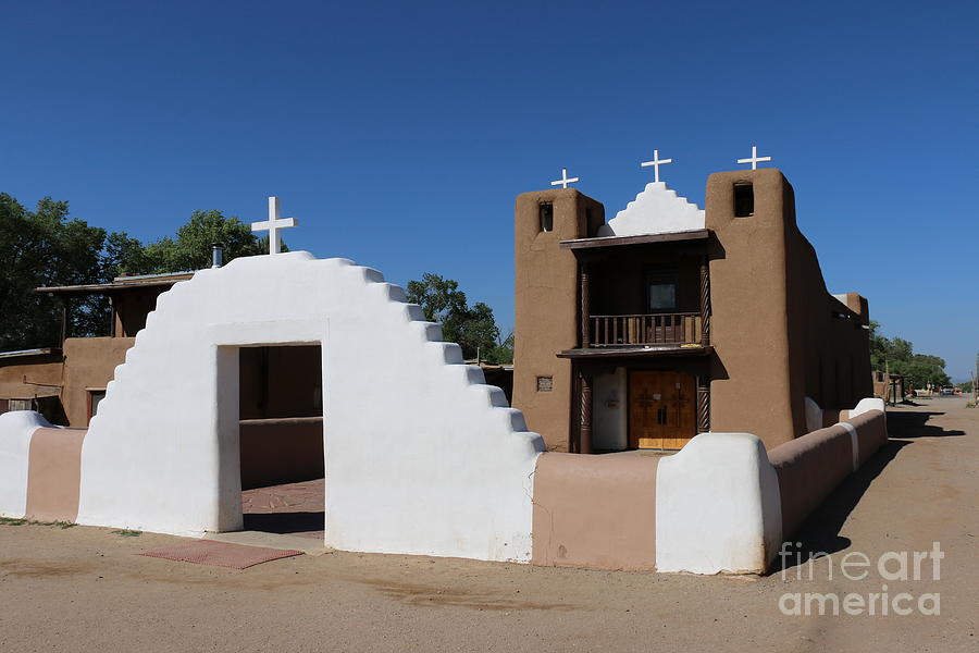  Taos Pueblo Church Photograph by Christiane Schulze Art And Photography