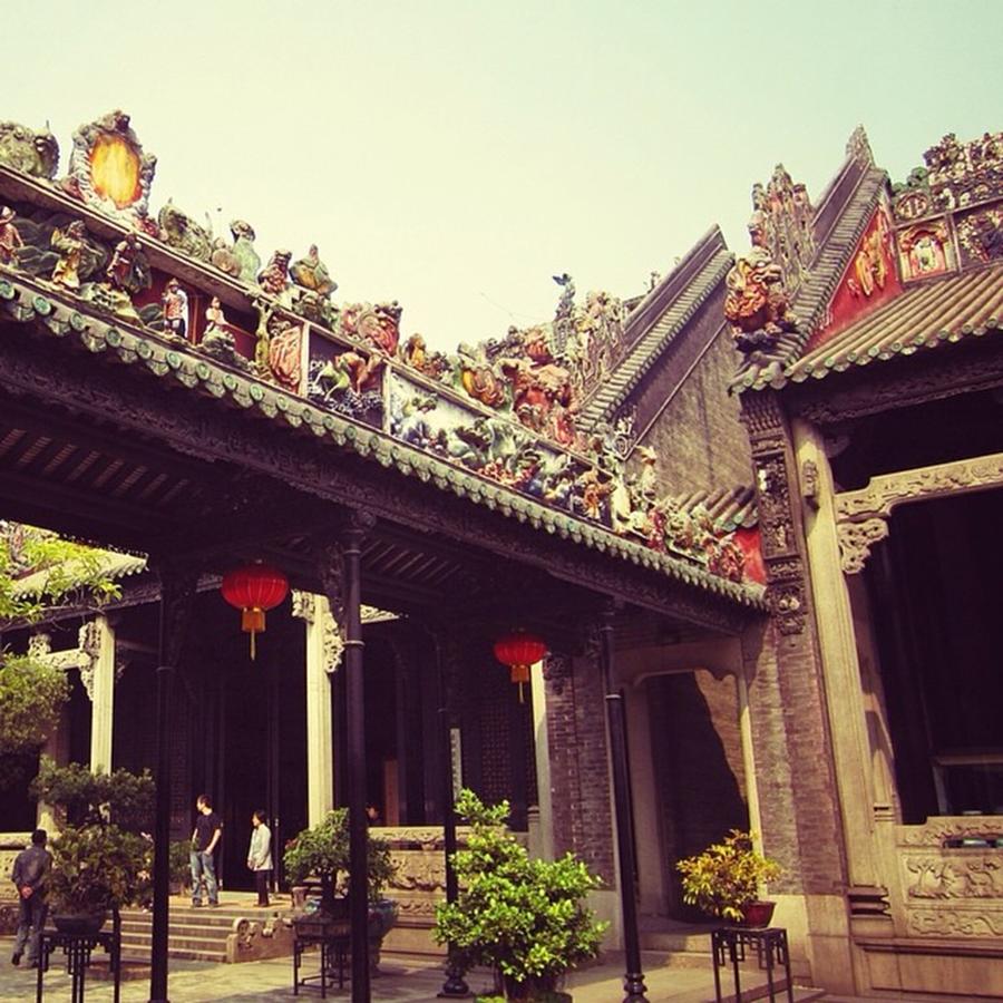 Vintage Photograph - 陈家祠 #temple #china #guangzhou by Kang Choon Wong