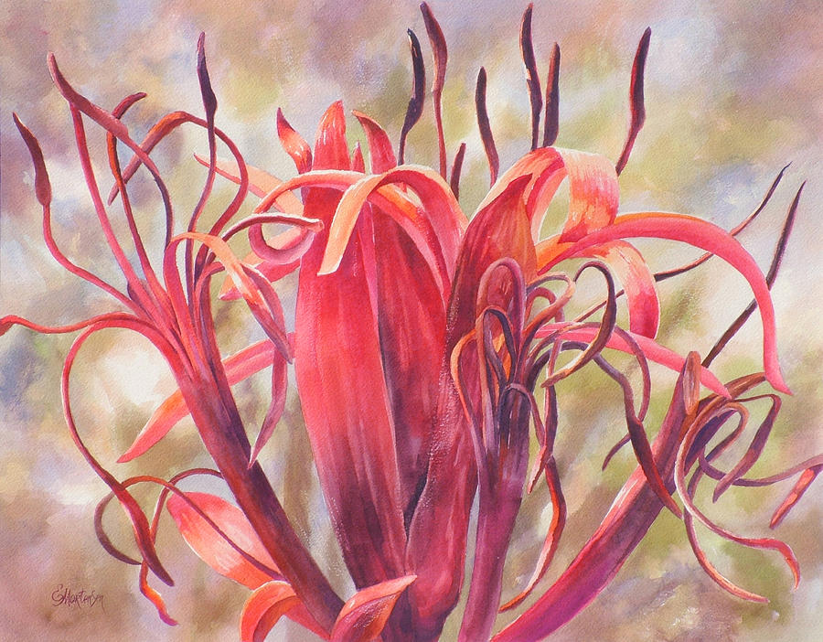  Tendrils Gymea Lily   Painting by Ekaterina Mortensen
