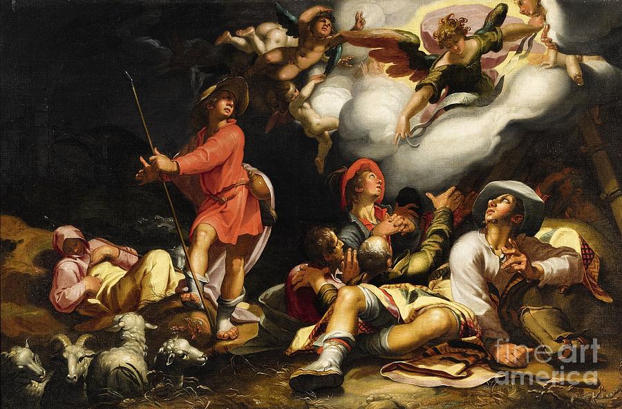  The Annunciation to the Shepherds Painting by Celestial Images