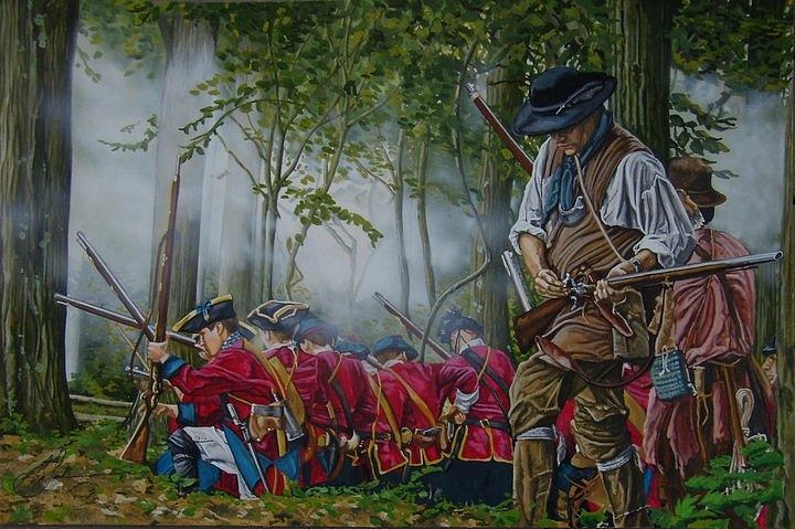 The Battle Of Bushy Run Painting By Gill Sanchez | Pixels