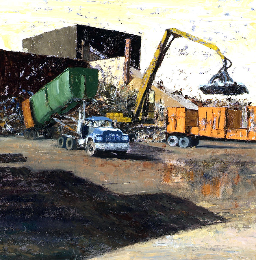 The Blue Truck Painting by Nancy Albrecht The Blue Truck Painting by Nancy Albrecht