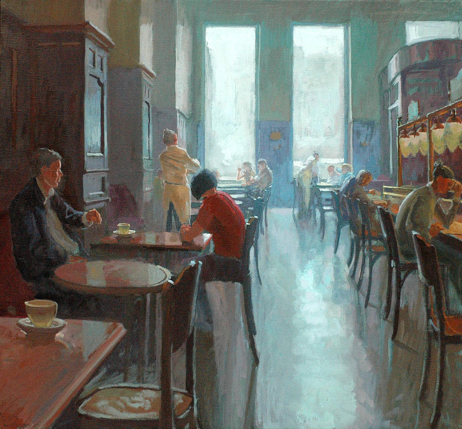 @ the Cafe Painting by Joost Doornik - Fine Art America