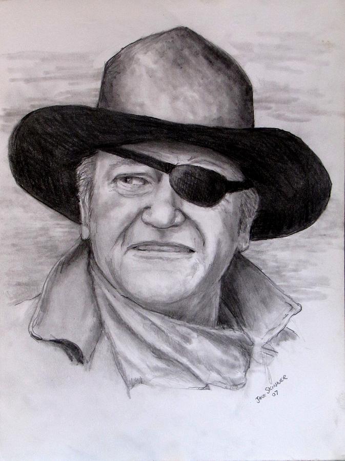  The Duke Drawing by Jack Skinner