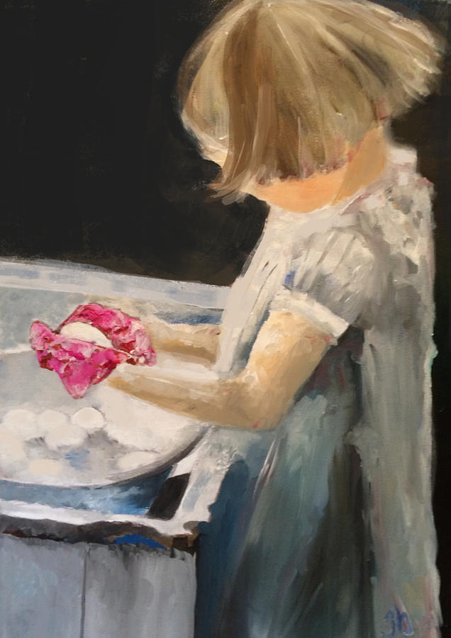 Egg Painting -  The Egg Washer by Jennifer Buerkle