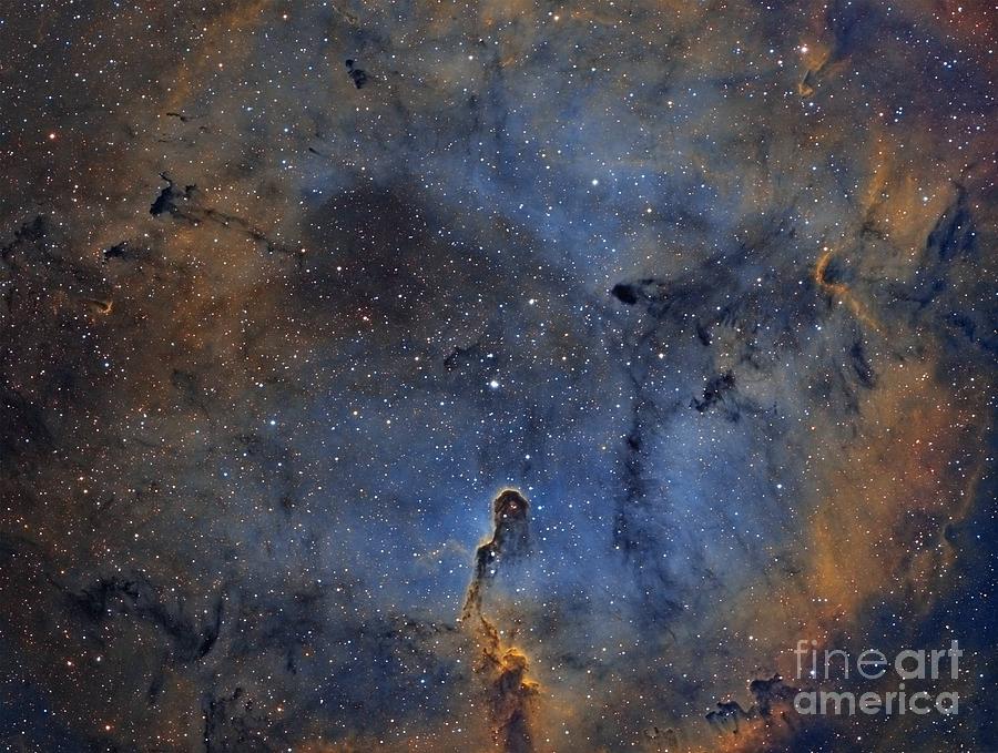 Woman Painting -  The Elephant Trunk Nebula by MotionAge Designs