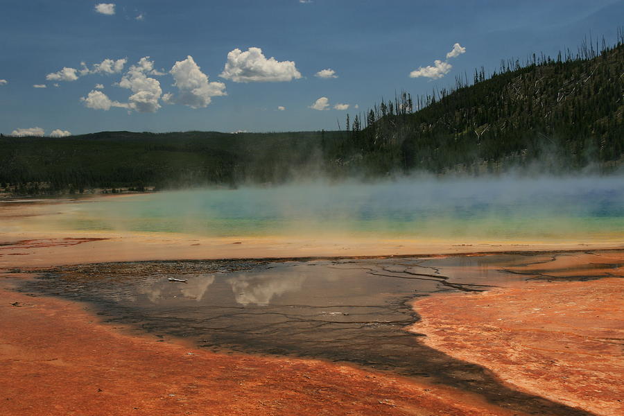 Yellowstone National Park Photograph -  THE Grand Prismatic Spring by Donna Hornbuckle Warren