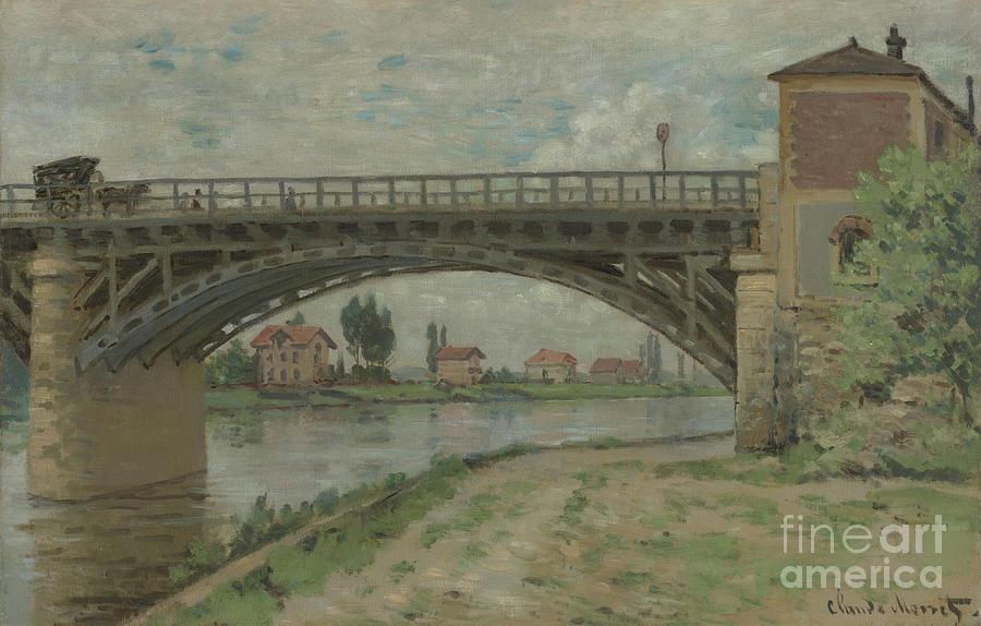  The Highway Bridge Viewed From The Port Painting by Celestial Images