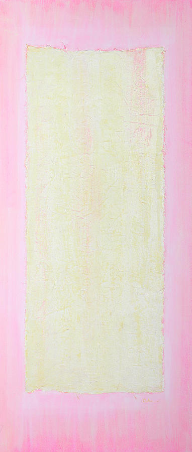  Romance  of Yellow and Pink Painting by Asha Carolyn Young