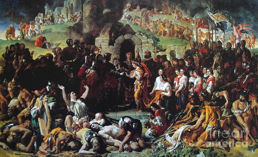 Daniel Maclise Painting -  The Marriage of Strongbow and Aoife by Celestial Images