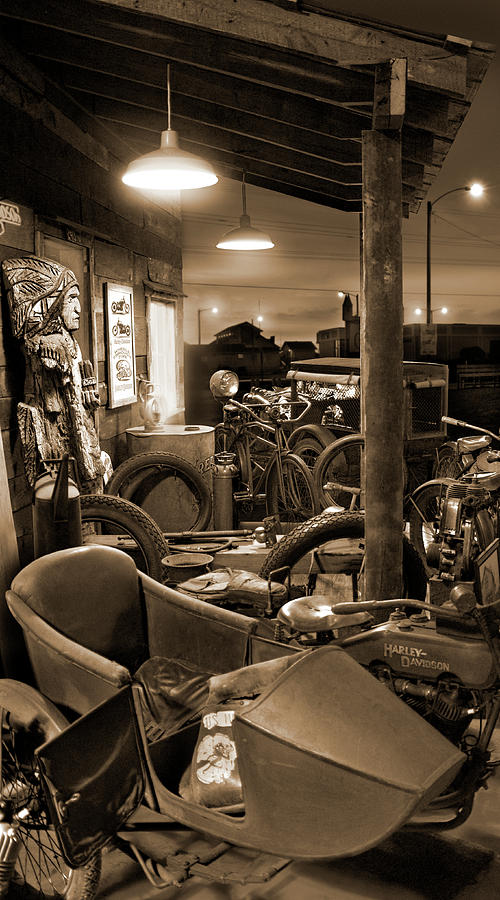  The Motorcycle Shop Photograph by Mike McGlothlen