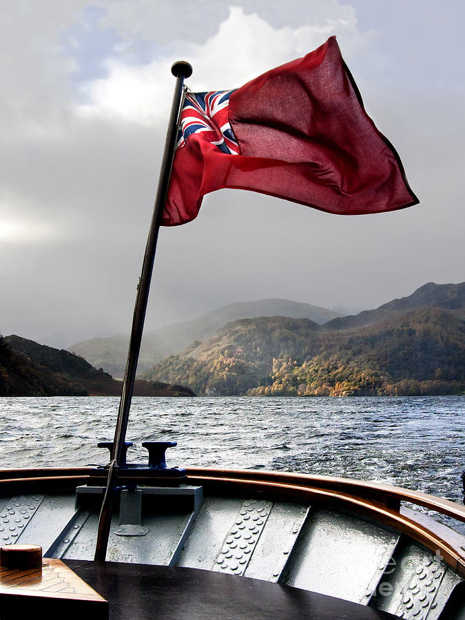 Boat Photograph -  The Red Ensign by Linsey Williams