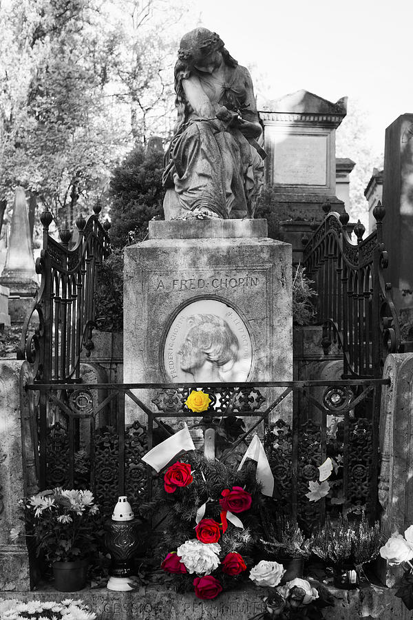  The tomb of Chopin at Pere Lachaise Photograph by Hugh Smith