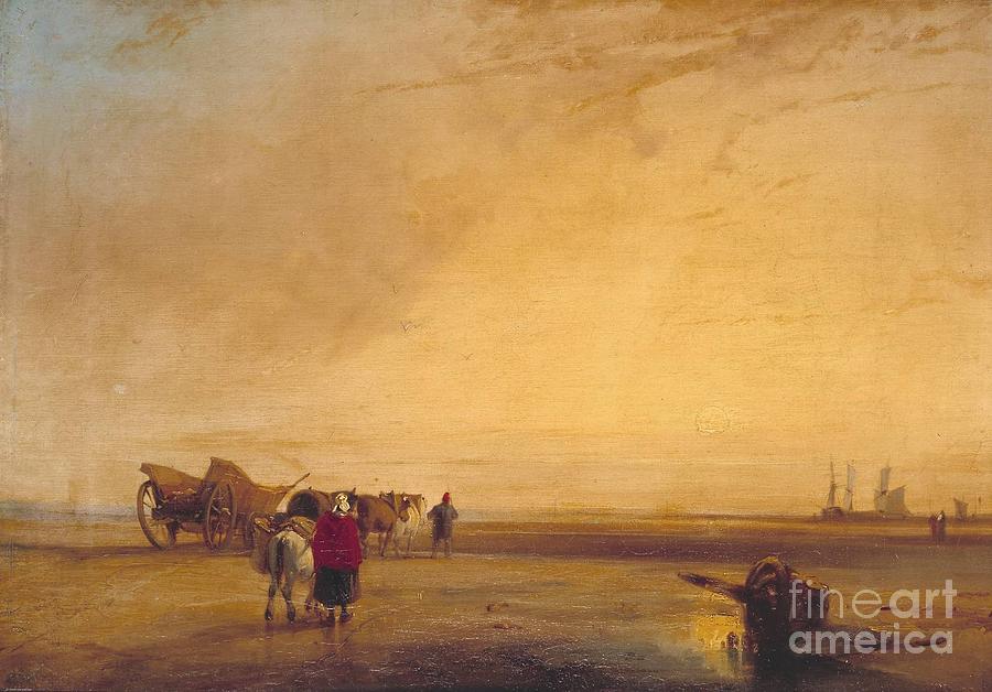  Title On the French Coast Painting by MotionAge Designs