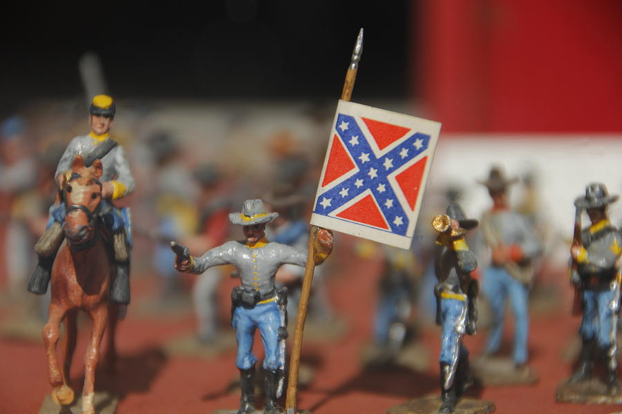 Toy Confederate Civil War Soliders Photograph by Valerie Collins