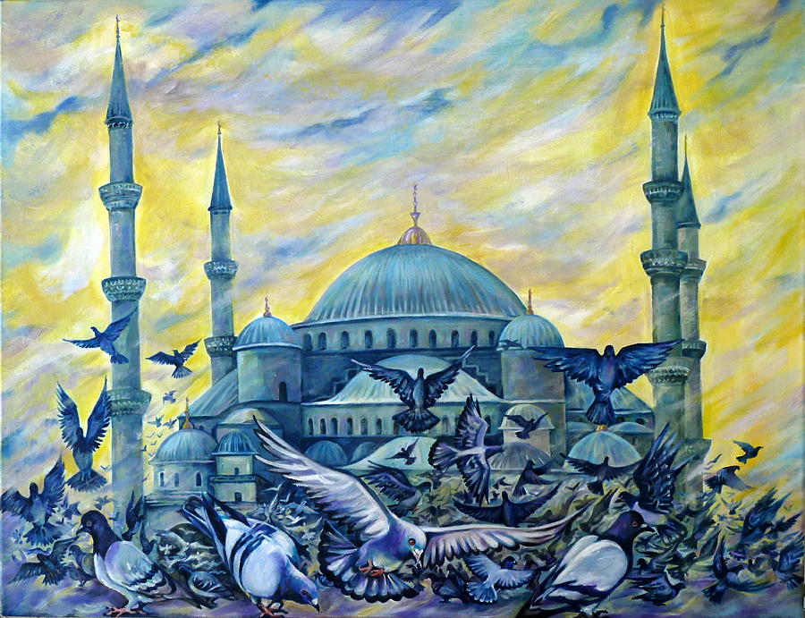  Turkey. Blue Mosque Painting by Anna Duyunova