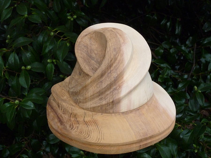 Two piece Swirl Hat Block by Roger Friesen