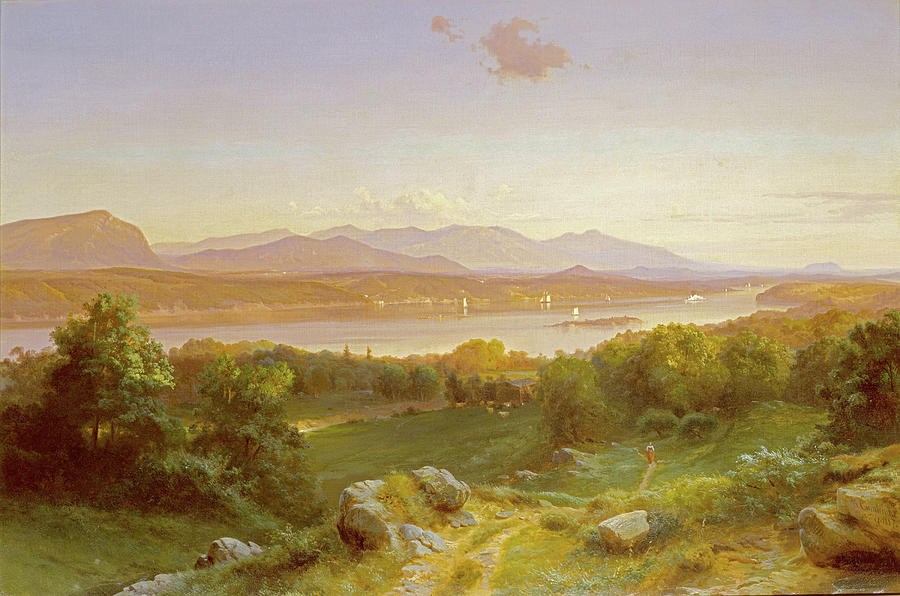 1857 Painting -  View from Hyde Park by MotionAge Designs