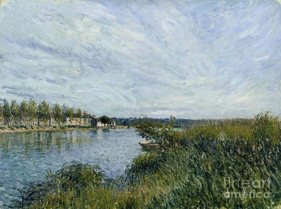 Alfred Sisley Painting -  View Of Saint-mammes by Celestial Images