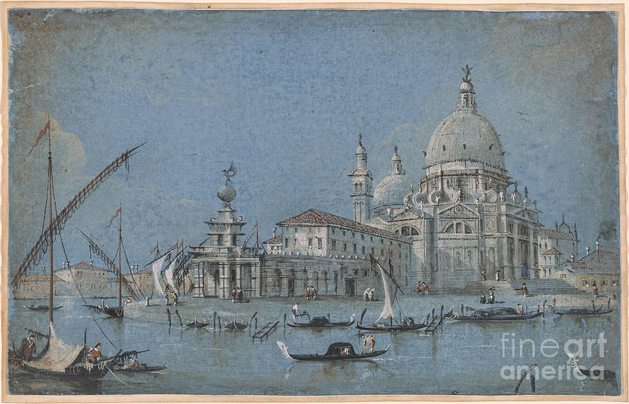  View of Santa Maria della Salute Painting by MotionAge Designs