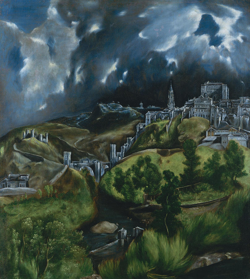  View of Toledo Painting by El Greco