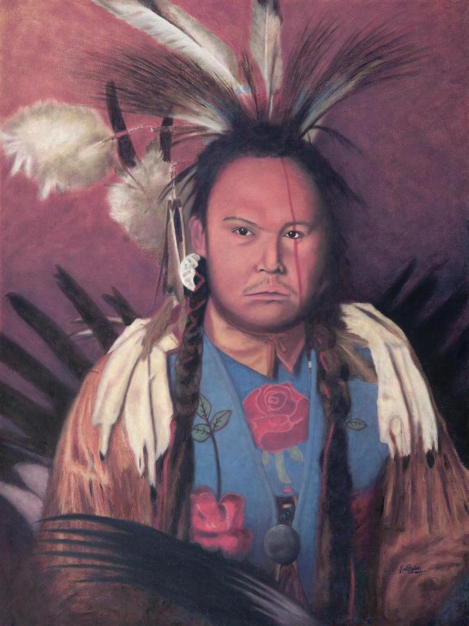 Warrior With Red Paint Painting by Keith Nolan - Fine Art America