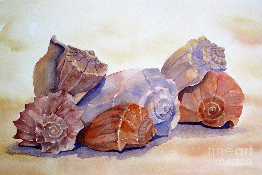  Whelks Painting by Suzanne Krueger