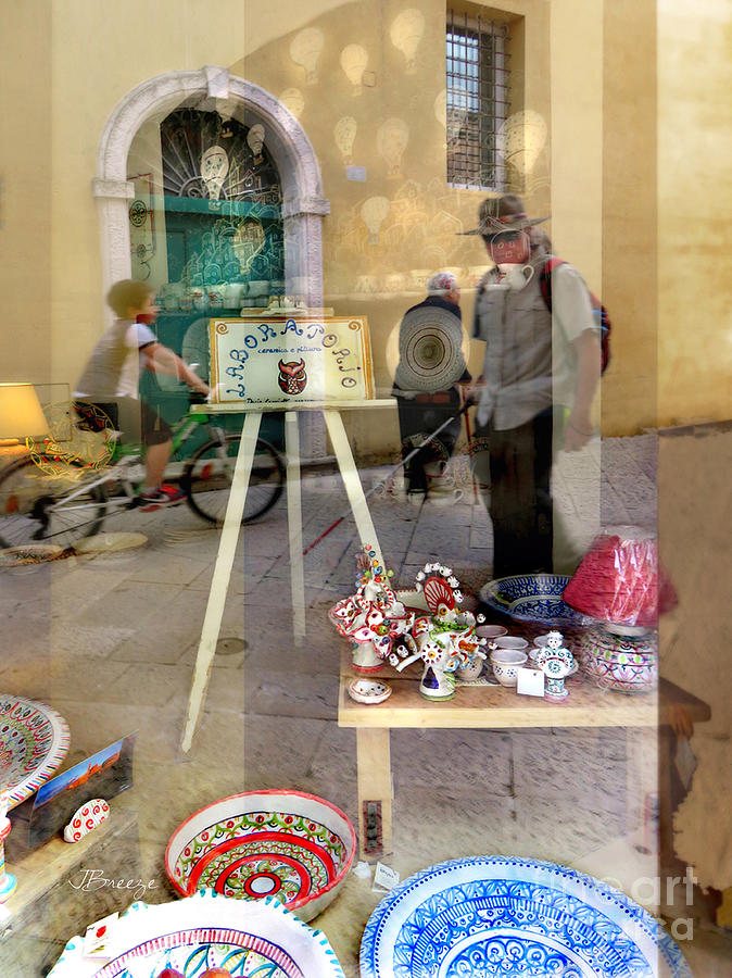  Window Shopping Laboratorio.Matera Photograph by Jennie Breeze