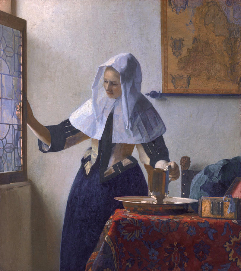 Woman With A Water Jug Painting by Johannes Vermeer