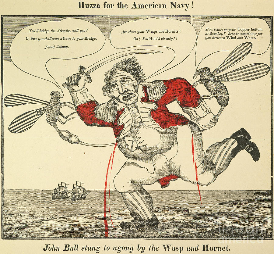 War Of 1812: Cartoon, 1813 #0008324 Painting by Granger